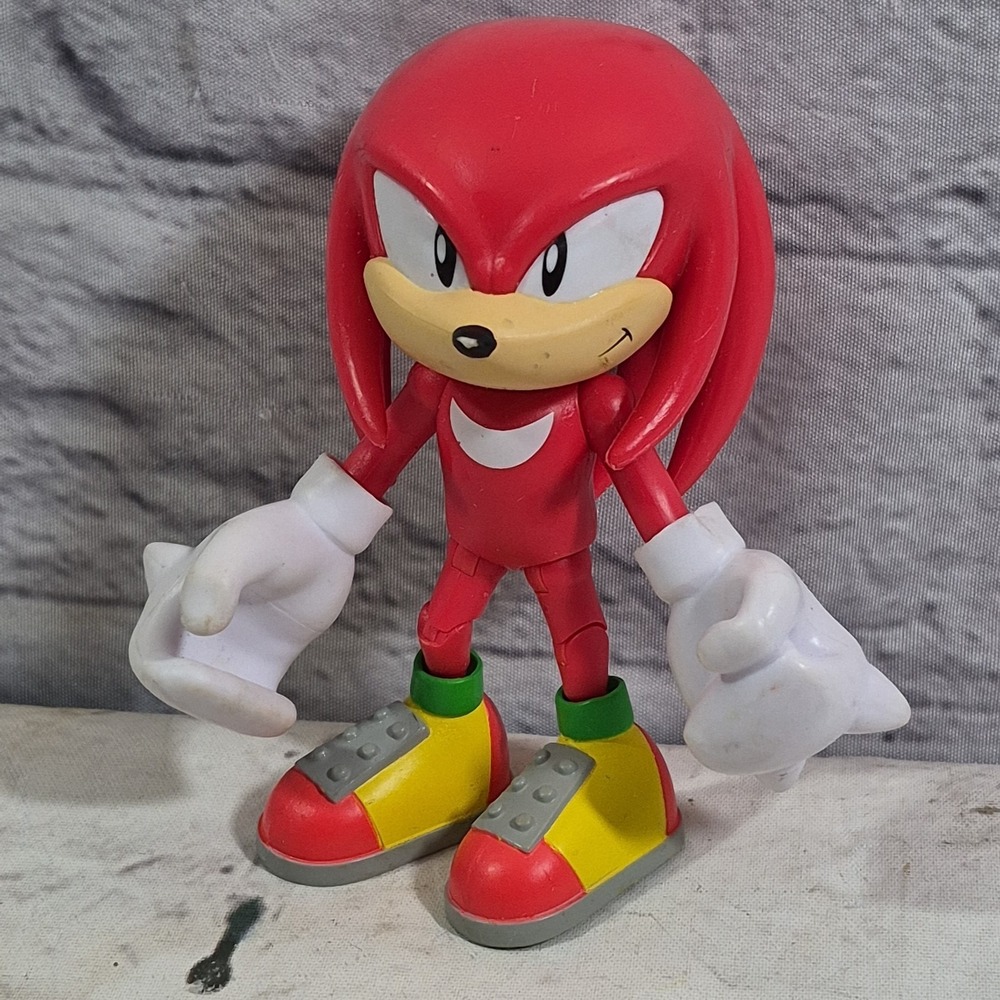 Sonic The Hedgehog KNUCKLES Figure Toy Jazwares 2009 3" Used Rare